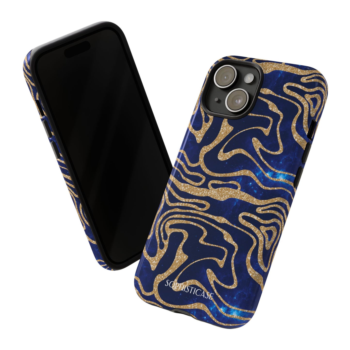 Cosmic Zebra in Blue - iPhone Case, Samsung Galaxy Case, Google Pixel Case
