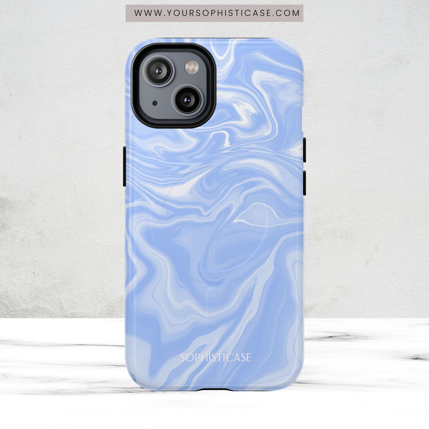Liquid Dreams in Smoke Blue - Magsafe Case