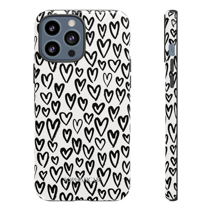 Dark Thoughts in Urban Heart - Tough Phone Case