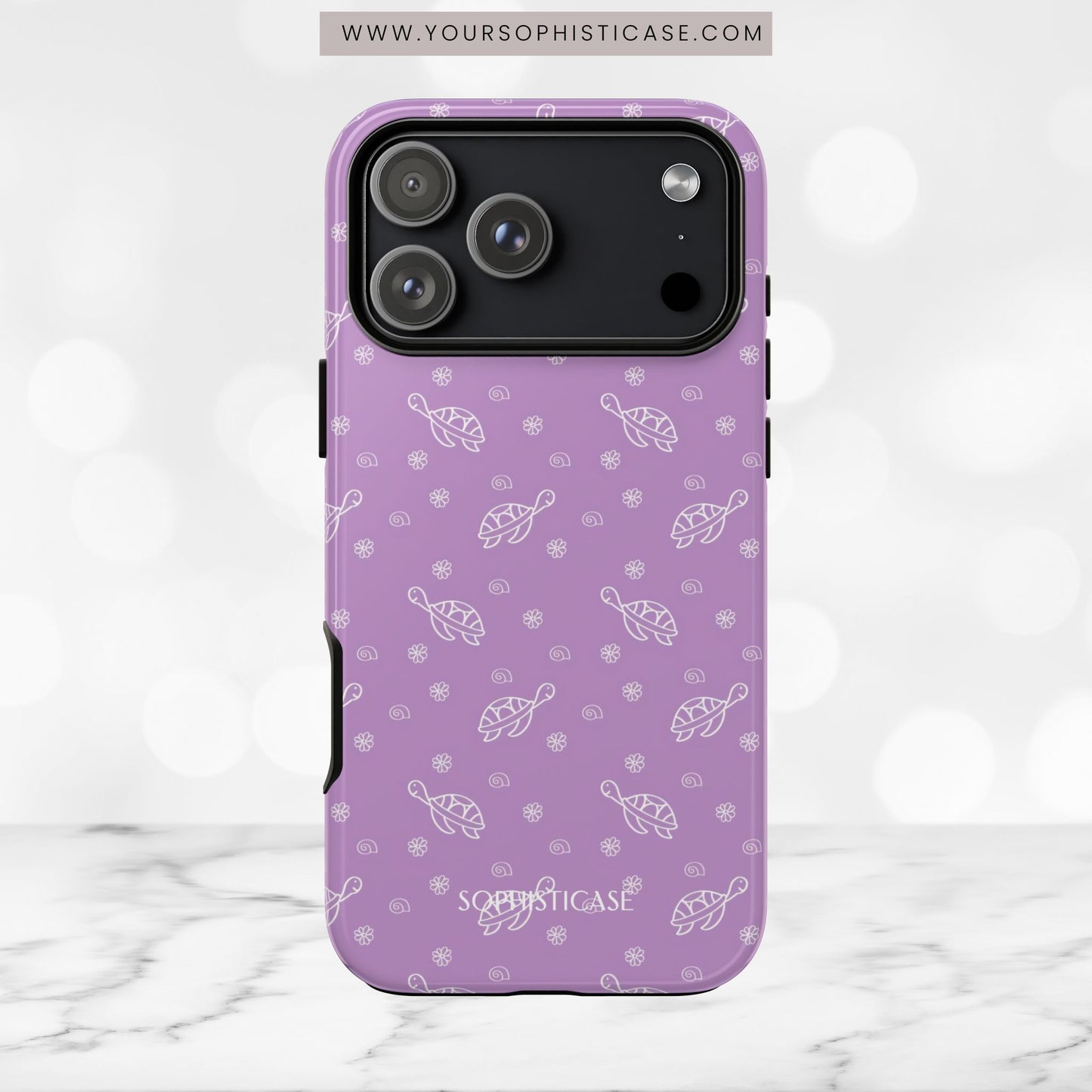 Turtle Island in Purple - iPhone Case