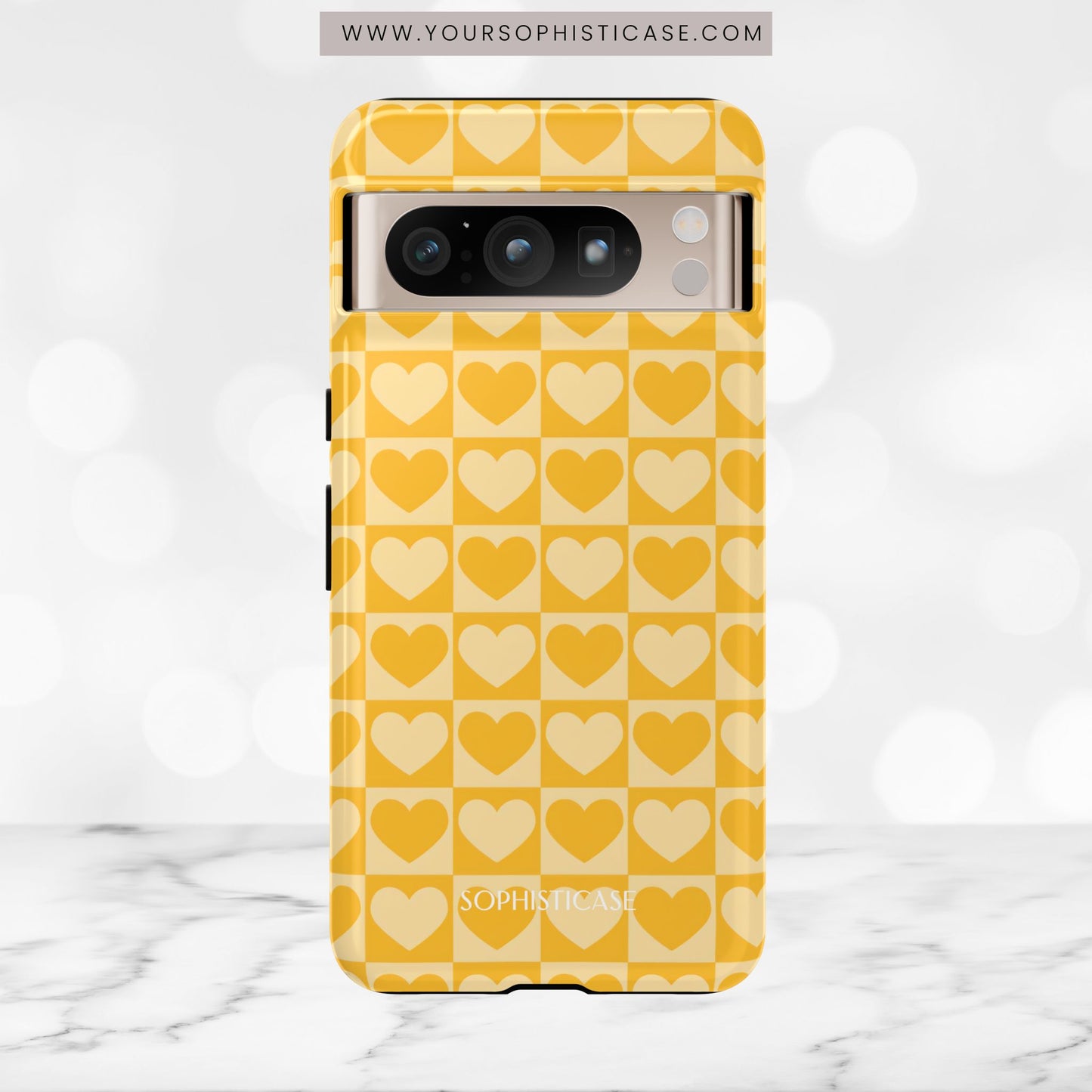 Tough Love in Yellow - Tough Phone Case