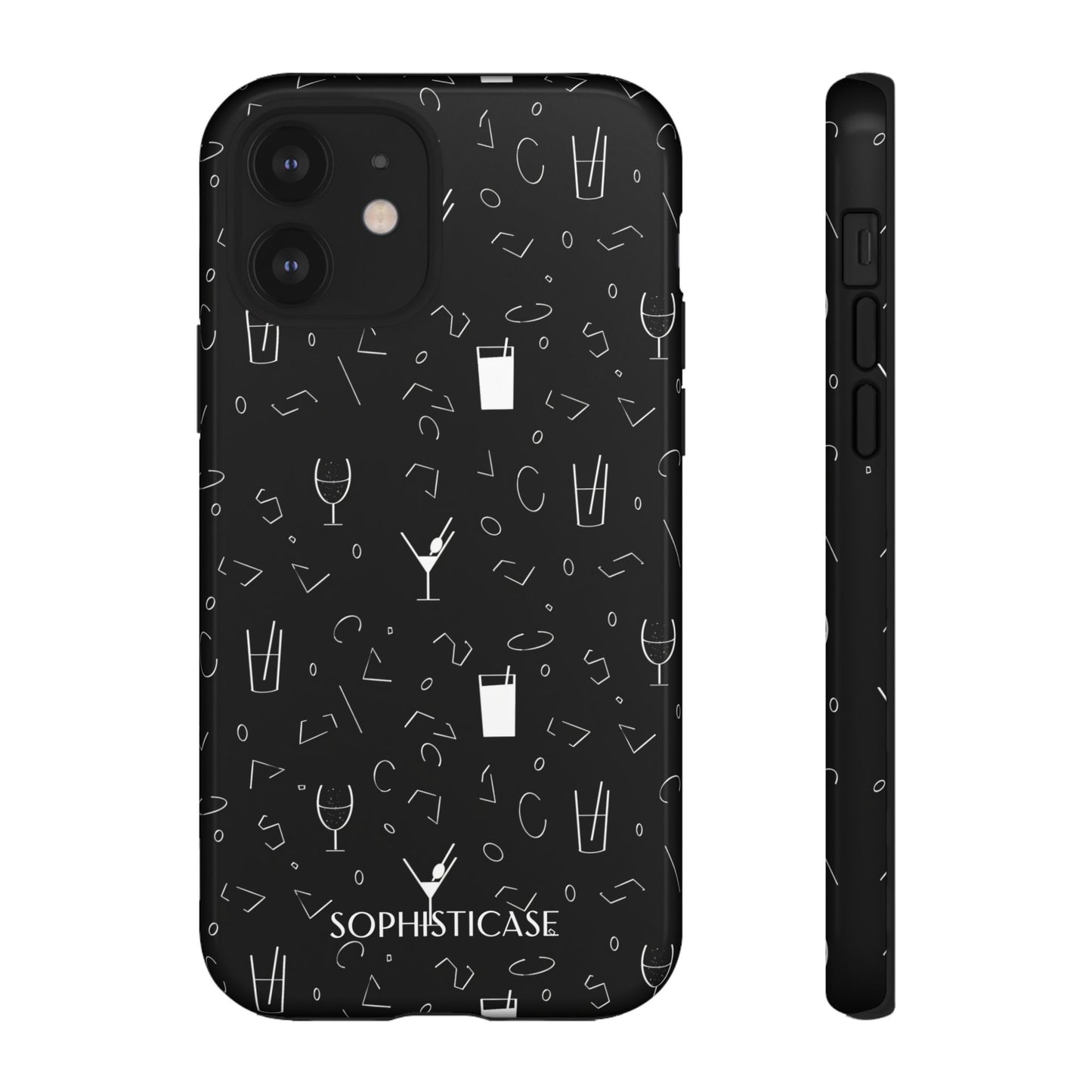 Cocktail Hour in Black - Tough Phone Case for iPhone