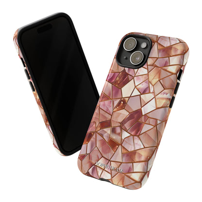 Rose' Runway in Champagne Mosaic - Tough Phone Case