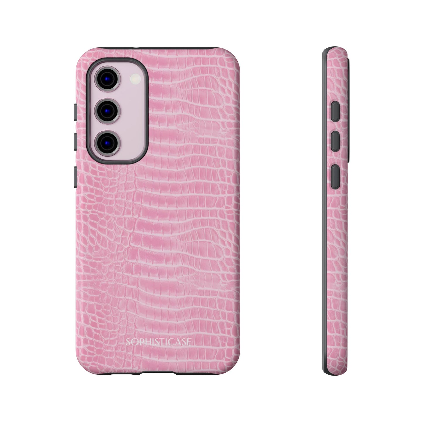 Luxe Leather in Pink - Tough Phone Case