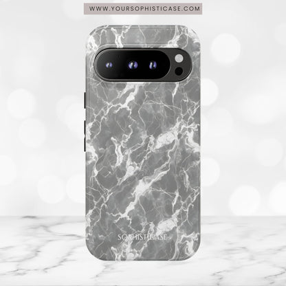 Marble Crush in Charcoal Grey - iPhone Case, Samsung Galaxy Case, Google Pixel Case
