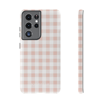 Tough Case - Gingham in Neutral Beige