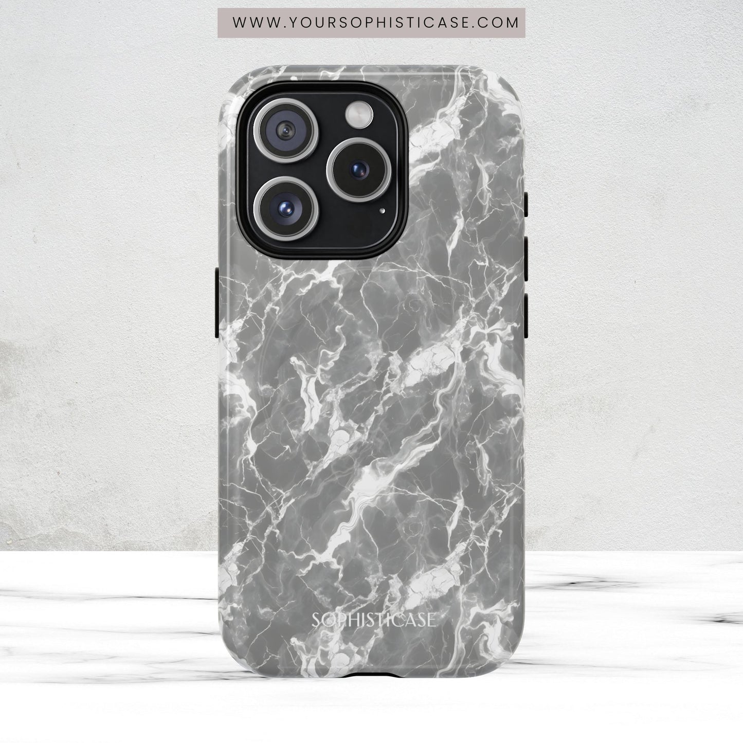 Marble Crush in Grey - Magsafe Case