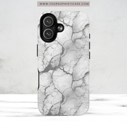 Marble Opulence in Charcoal Grey - Magsafe Case
