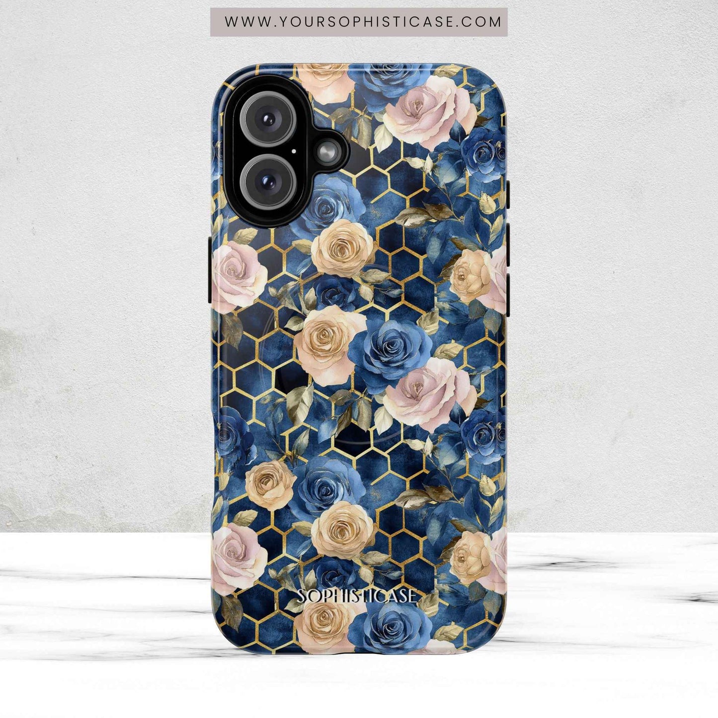 Royal Floral in Midnight Rose - iPhone Magsafe Case