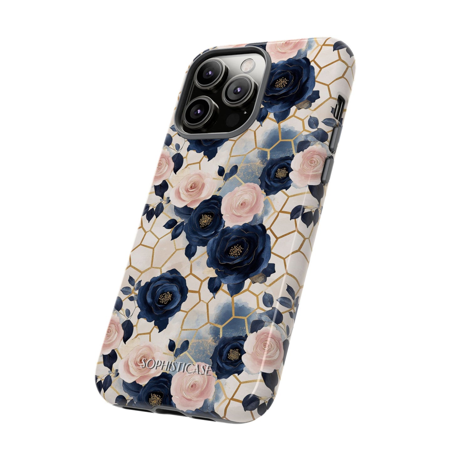 Royal Floral in Navy Hive - Tough Phone Case