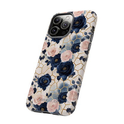 Royal Floral in Navy Hive - Tough Phone Case