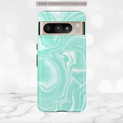 Liquid Dreams in Green - Tough Phone Case