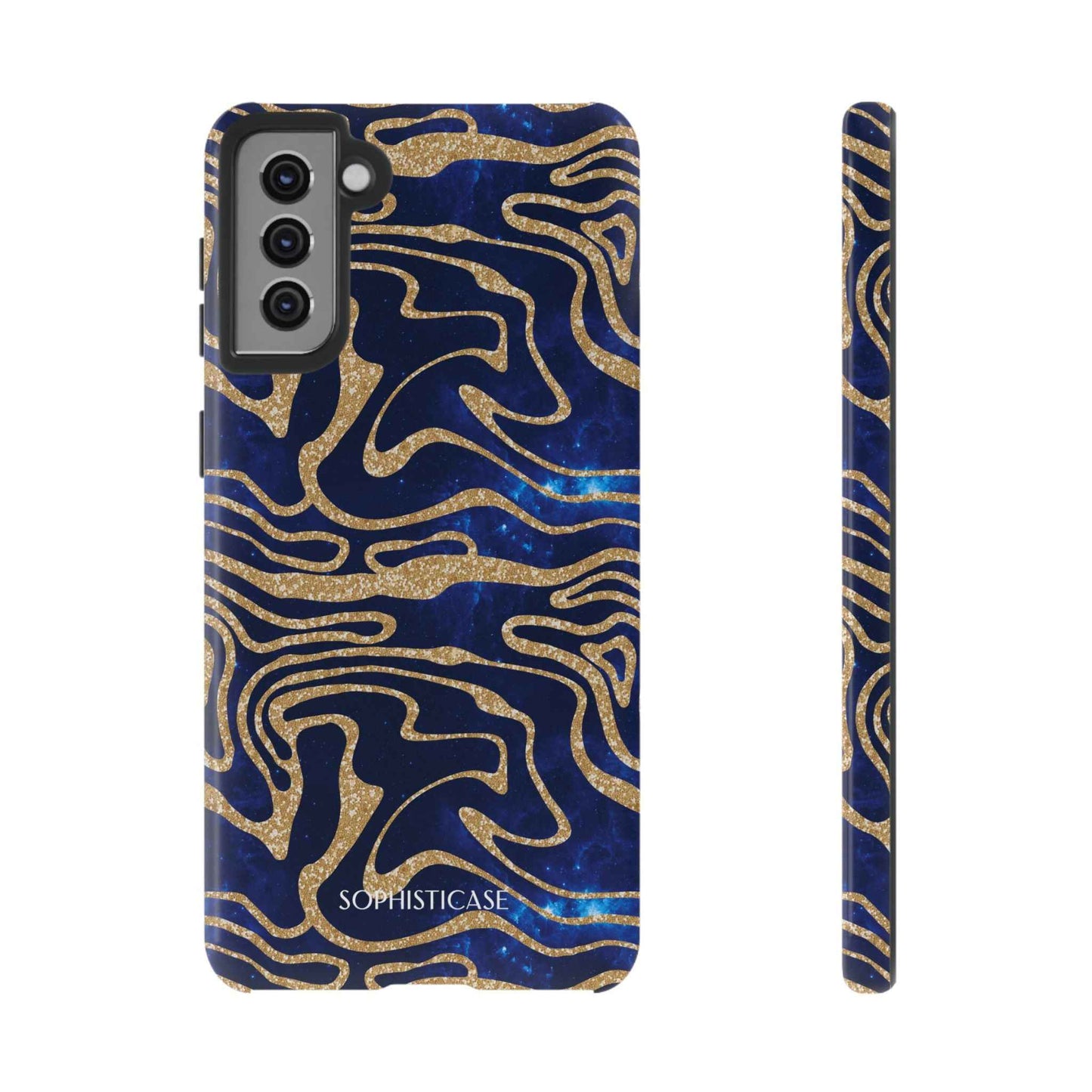 Cosmic Zebra in Blue - iPhone Case, Samsung Galaxy Case, Google Pixel Case