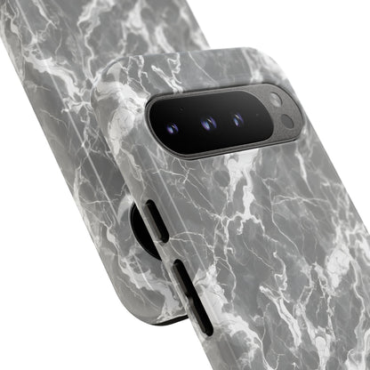 Marble Crush in Charcoal Grey - Tough Phone Case