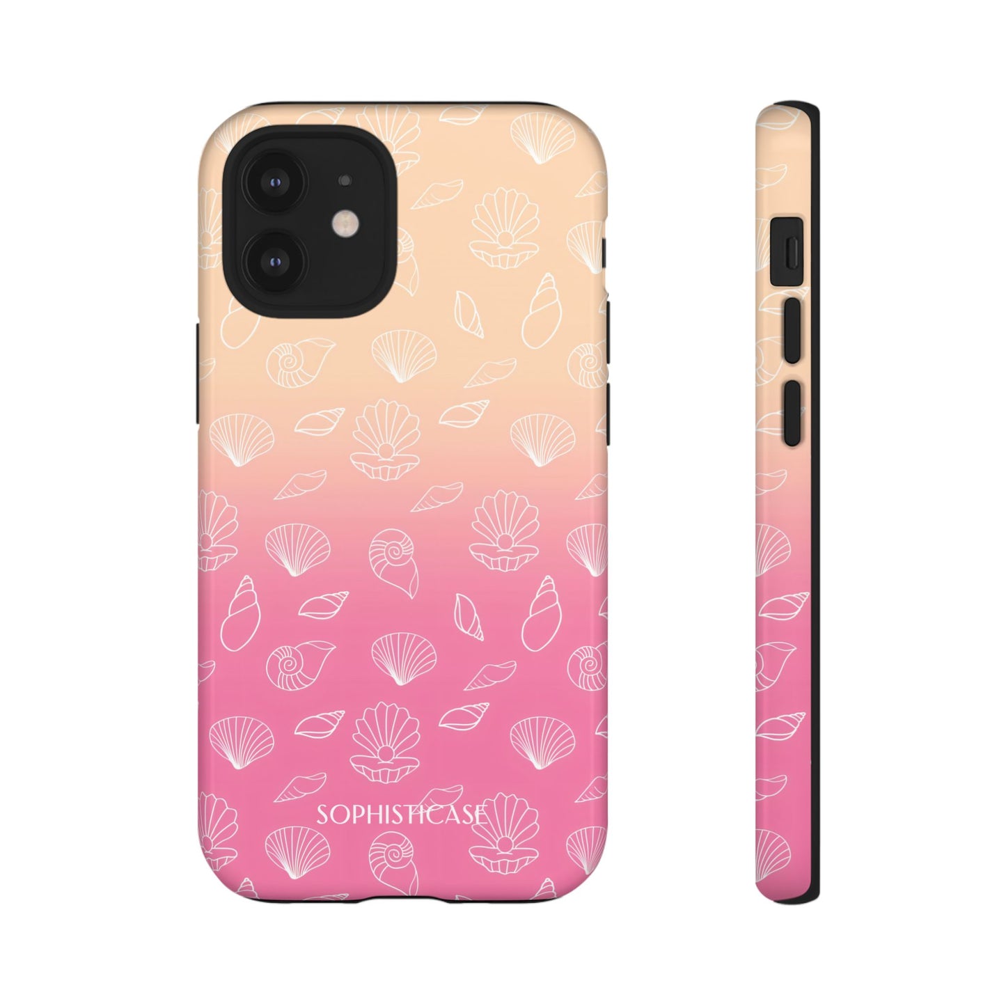 Seashell Society in Sandy Pink Sunset - iPhone Case, Samsung Galaxy Case, Google Pixel Case