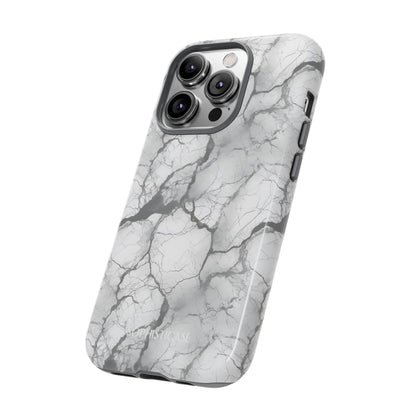 Marble Opulence in Charcoal Grey - Tough Phone Case