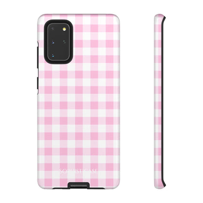 Tough Case - Gingham in Pink