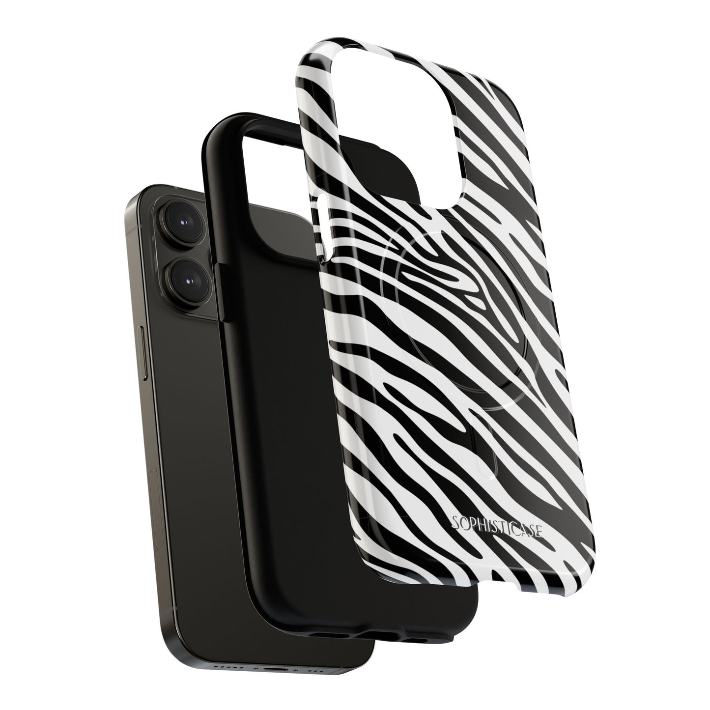 Dark Thoughts in Urban Zebra - iPhone Magsafe Case