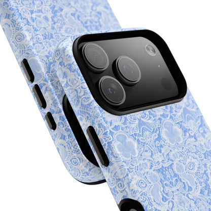 Luxe Lace in Blue - Magsafe Case