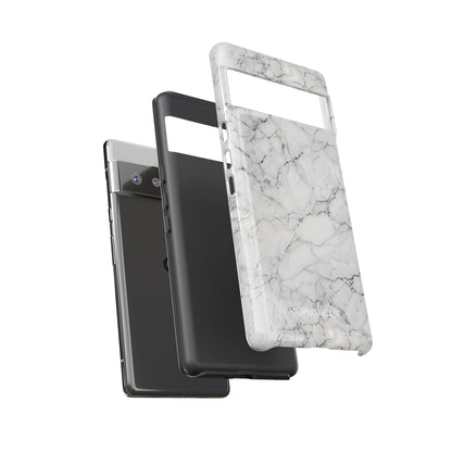 Marble Opulence in White - iPhone Case, Samsung Galaxy Case, Google Pixel Case