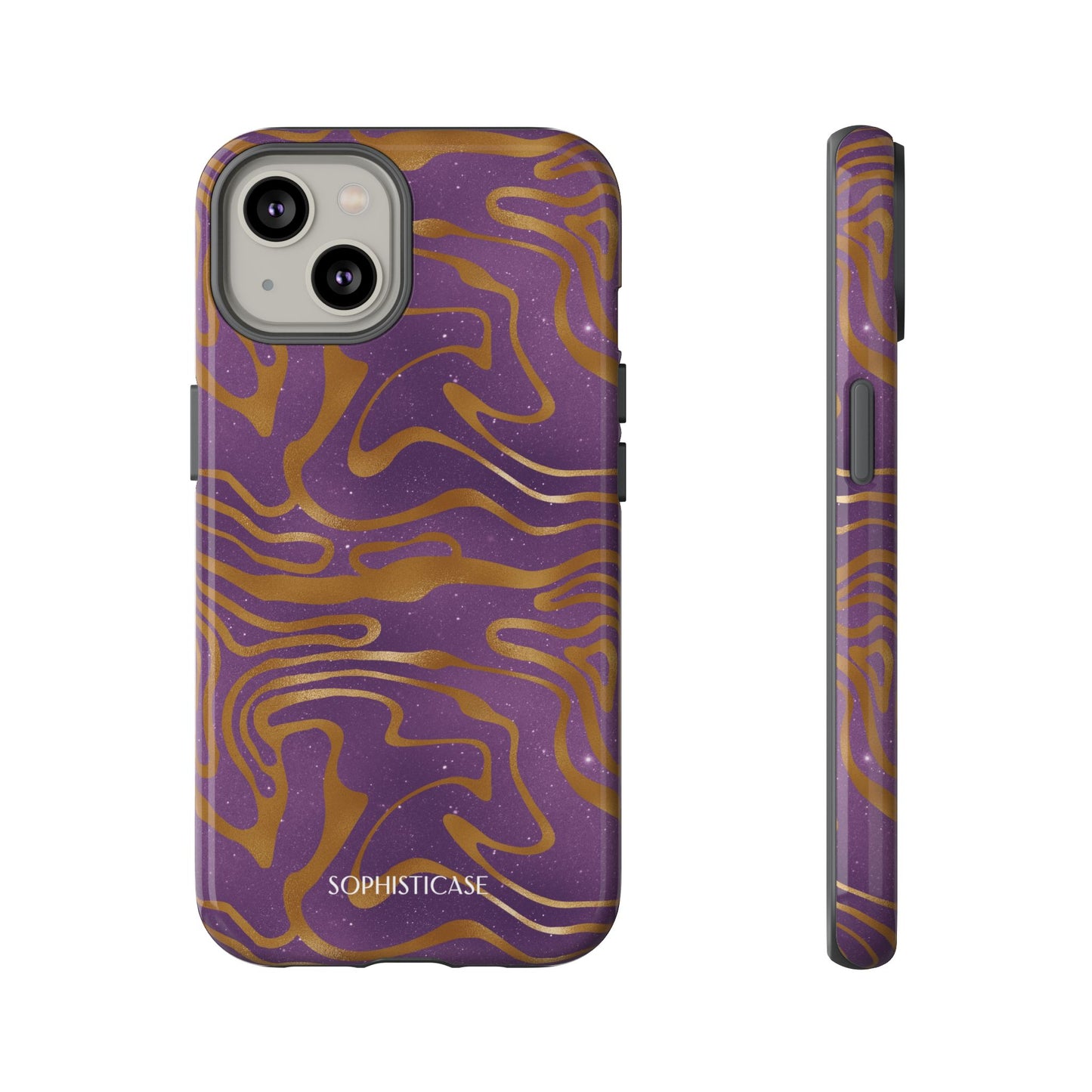 Cosmic Gold in Purple - iPhone Case, Samsung Galaxy Case, Google Pixel Case