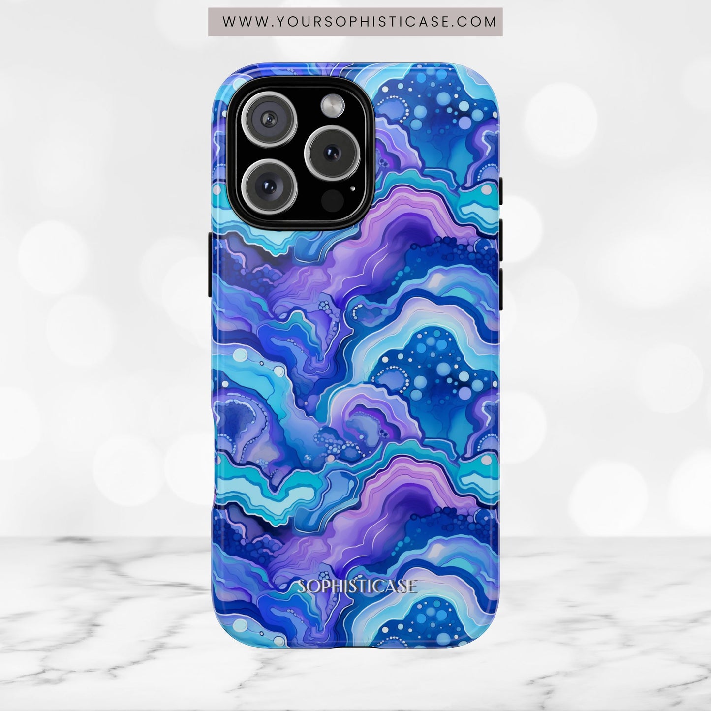 Nightstone in Lapis Wave - iPhone Case, Samsung Galaxy Case, Google Pixel Case