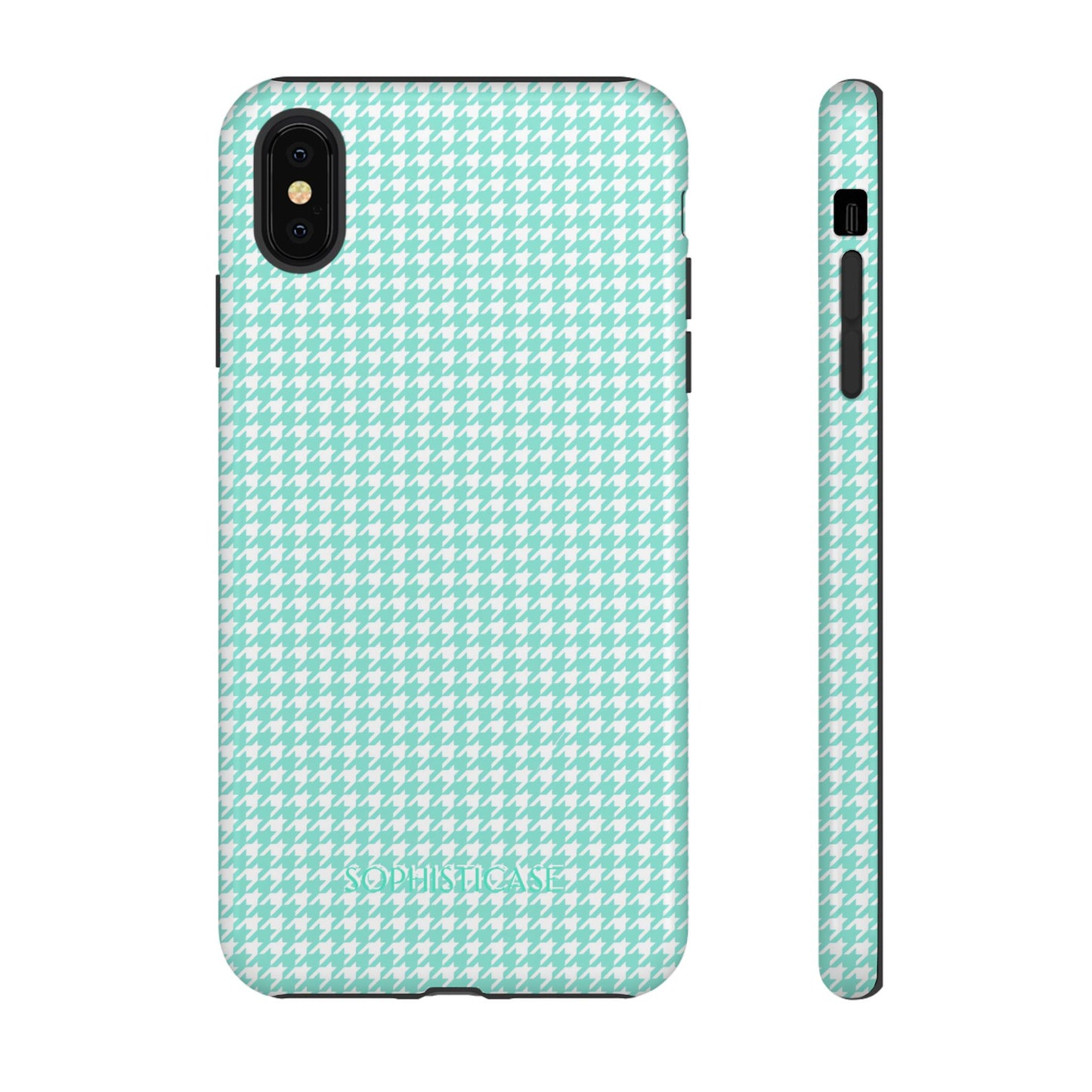 Tough Case - Houndstooth in Green