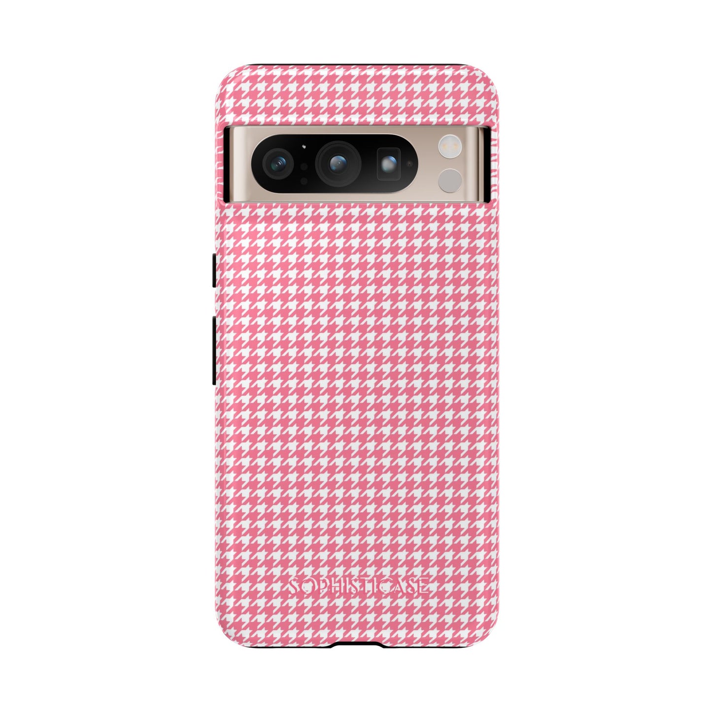 Tough Case - Houndstooth in Salmon