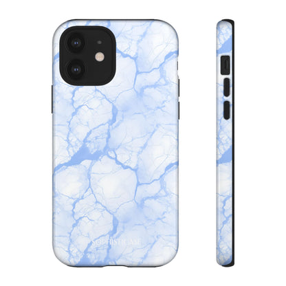Marble Opulence in Blue - iPhone Case
