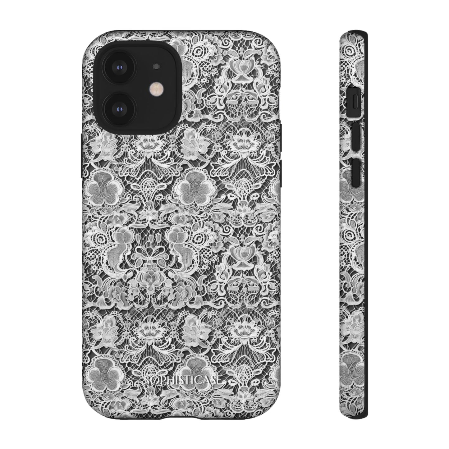 Luxe Lace in Black - Tough Phone Case