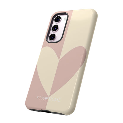 Be Mine in Brown and Beige - Drop Proof Phone Case for Samsung Galaxy