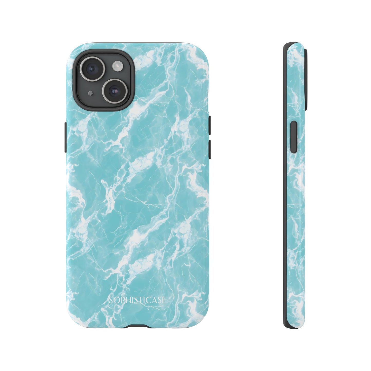 Marble Crush in Aqua - iPhone Case