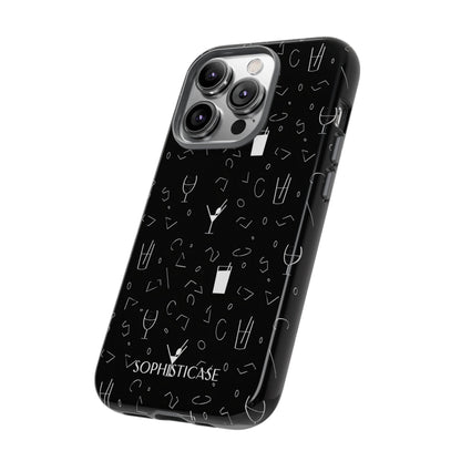 Cocktail Hour in Black - iPhone Case