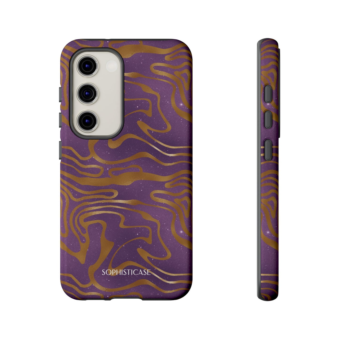 Cosmic Gold in Purple - iPhone Case, Samsung Galaxy Case, Google Pixel Case