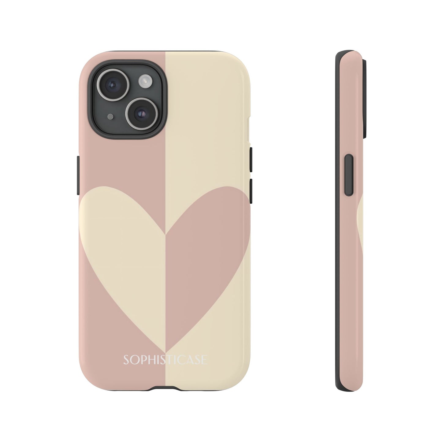 Be Mine in Brown and Beige - iPhone Case