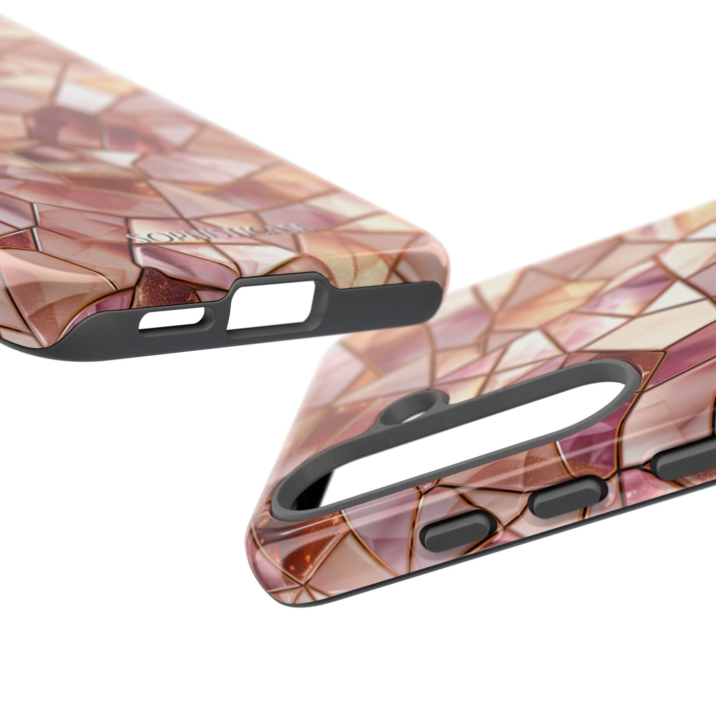 Rose' Runway in Champagne Mosaic - Tough Phone Case