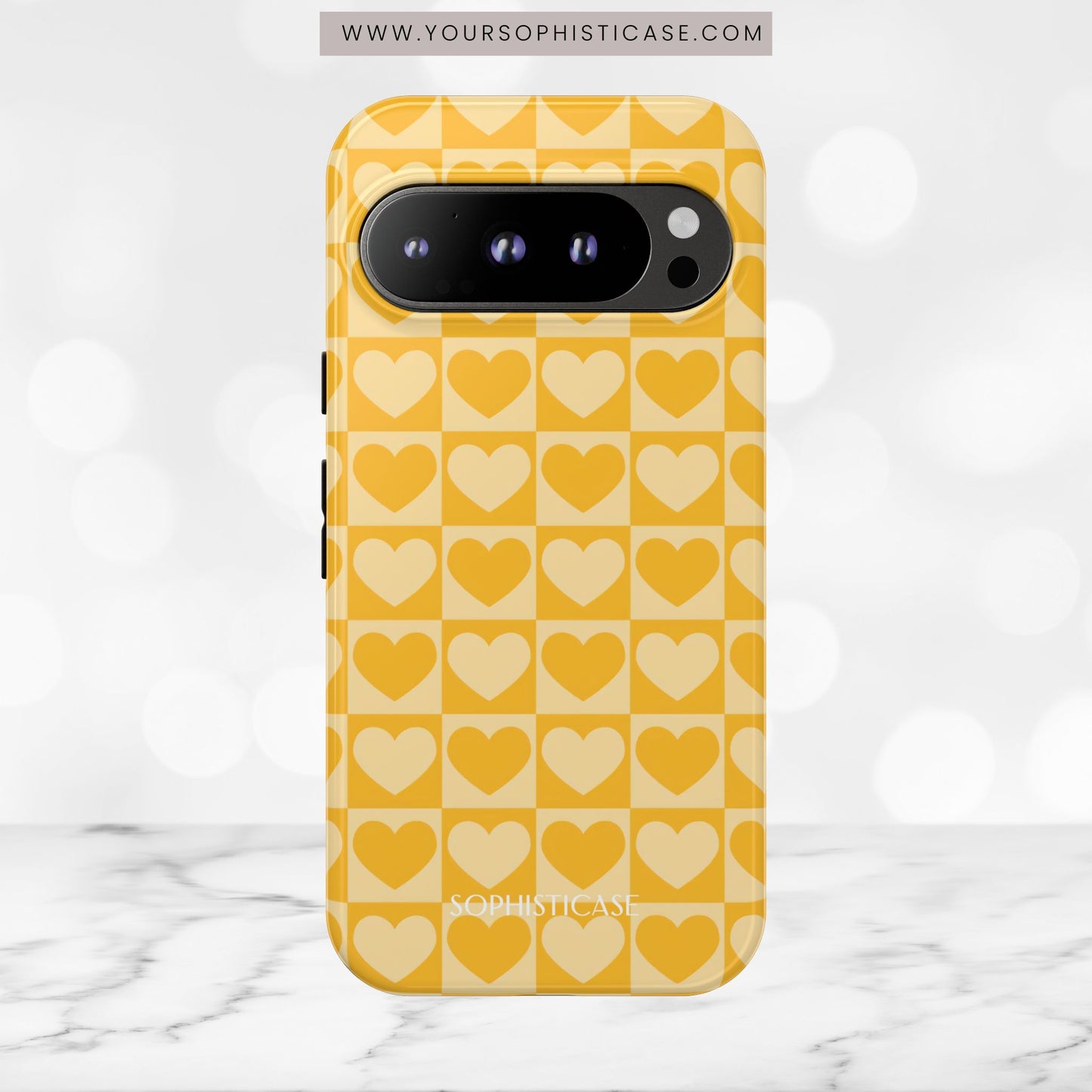 Tough Love in Yellow - Tough Phone Case