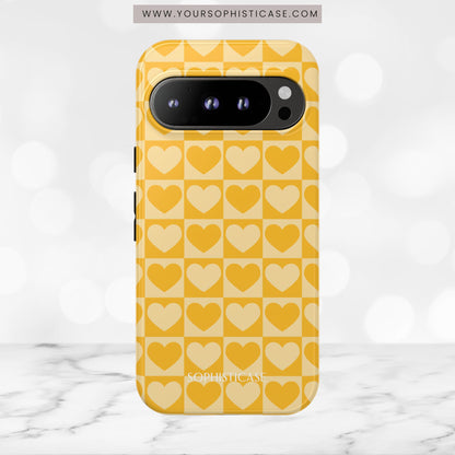 Tough Love in Yellow - Tough Phone Case