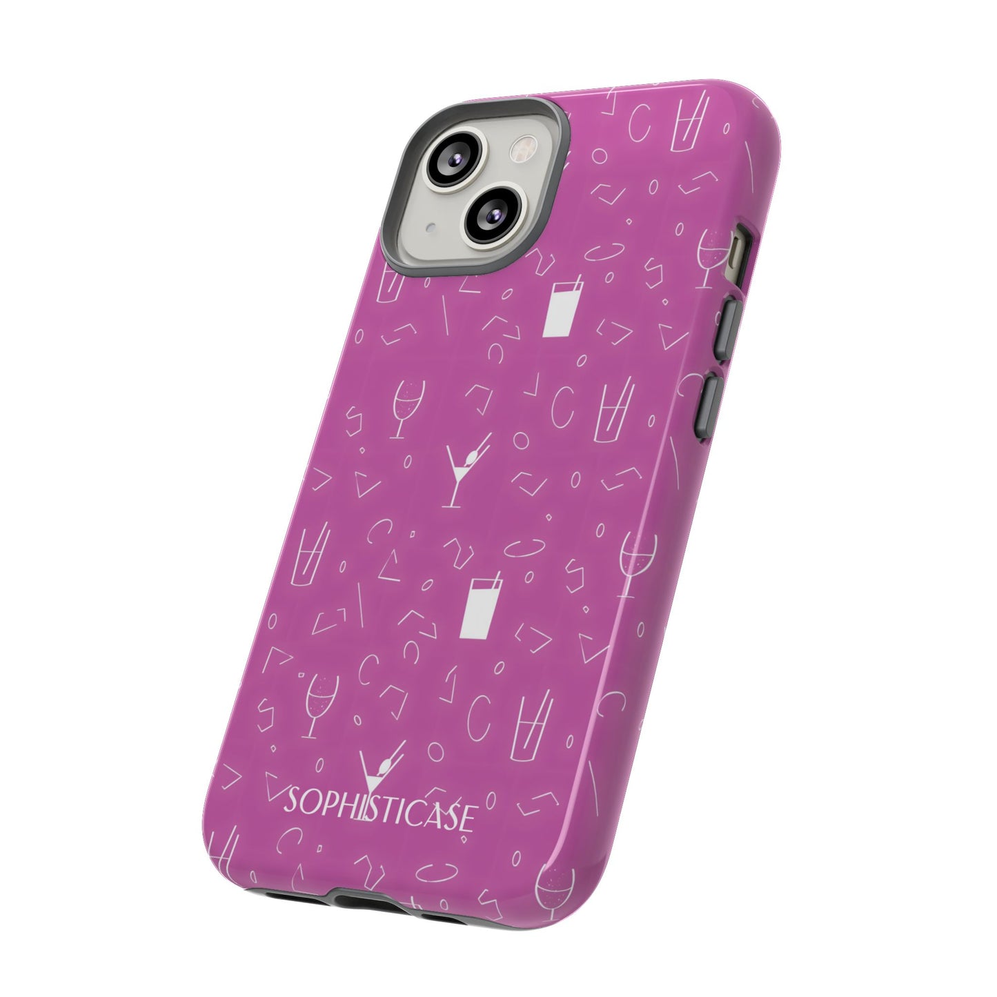 Cocktail Hour in Purple - iPhone Case