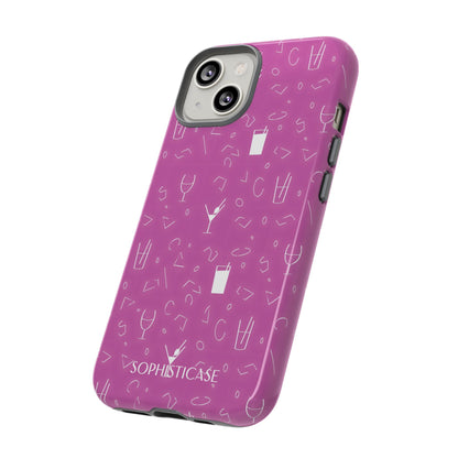 Cocktail Hour in Purple - iPhone Case