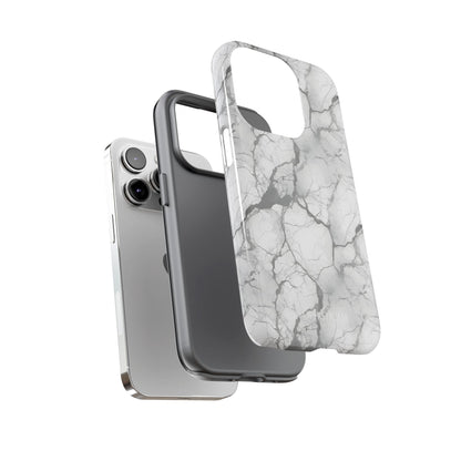 Marble Opulence in Charcoal Grey - Tough Phone Case