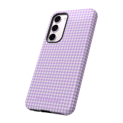 Tough Case - Houndstooth in Pastel Purple