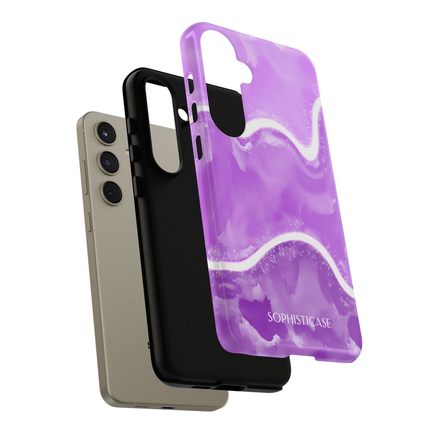 Serenity in Deep Purple - Protective Phone Case for Samsung Galaxy