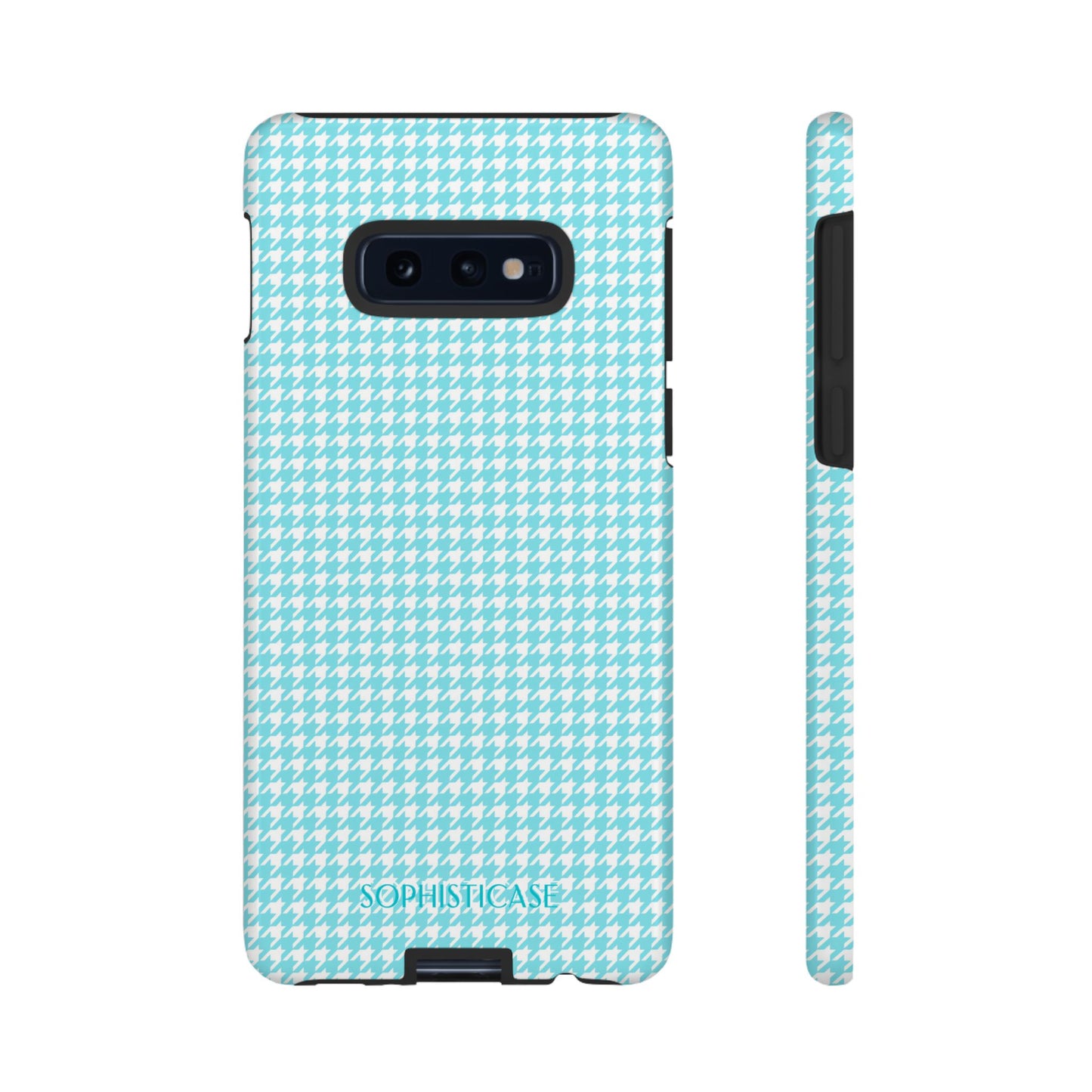 Tough Case - Houndstooth in Aqua