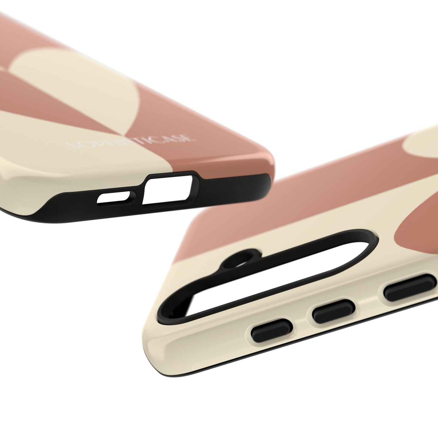 Be Mine in Brown and Cream - iPhone Case, Samsung Galaxy Case, Google Pixel Case