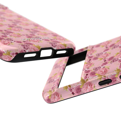 Rose Diamond Romance in Amelie - Tough Phone Case