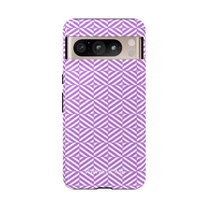 Illusions in Purple - Dual Layer Shockproof Phone Case for iPhone, Google Pixel and Samsung Galaxy