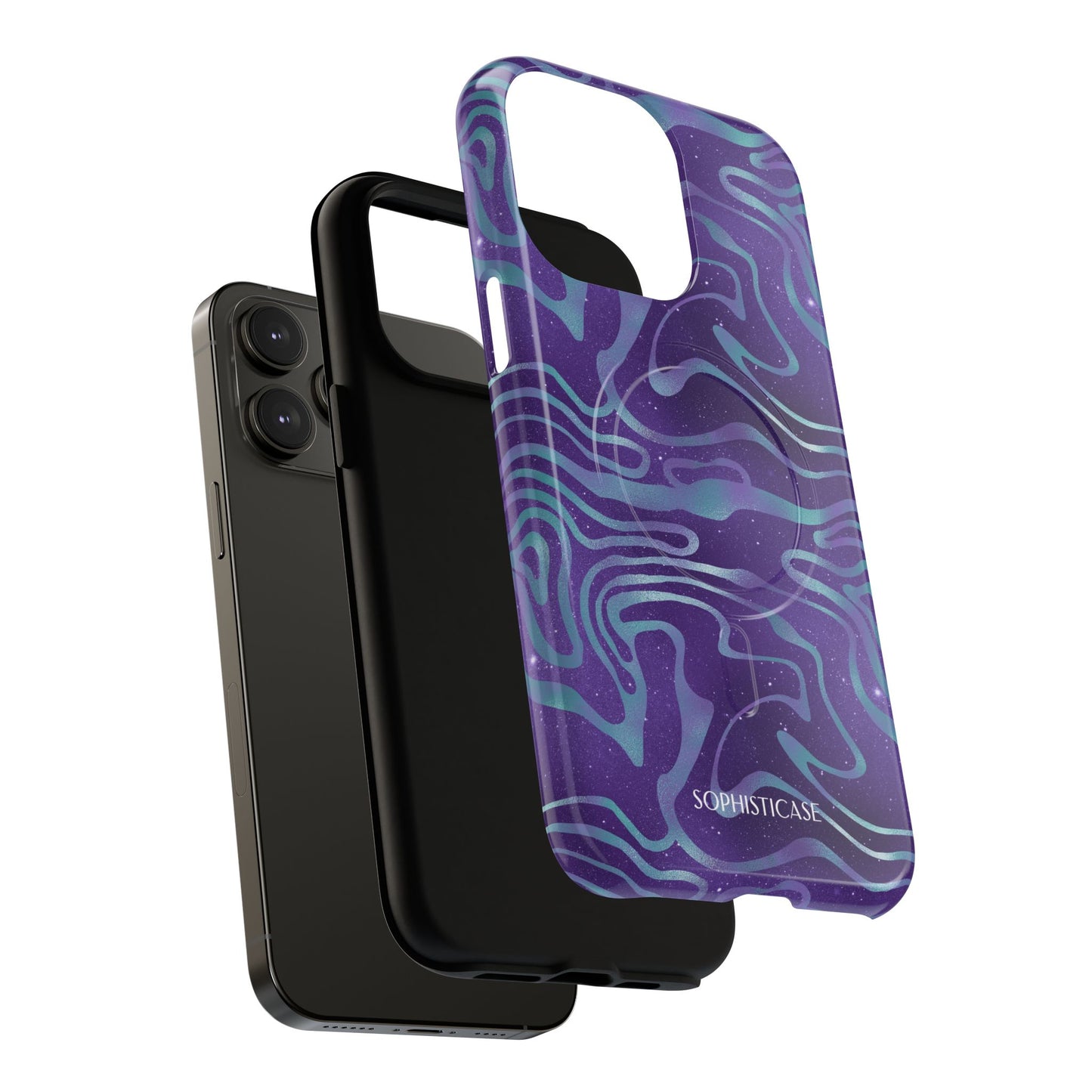 Cosmic Gold in Blue & Purple - iPhone Magsafe Case