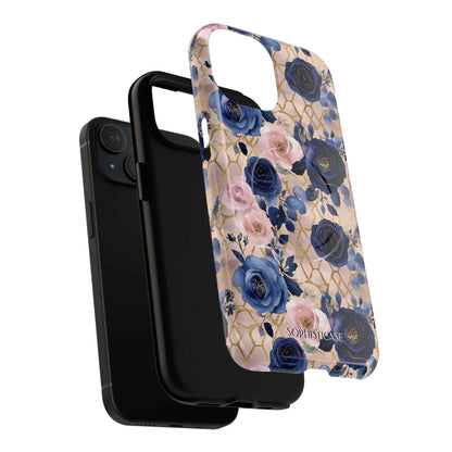 Royal Floral in Navy Blush - iPhone Magsafe Case