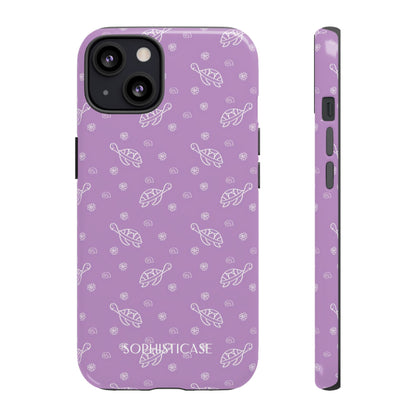 Turtle Island in Purple - Drop Proof iPhone Case